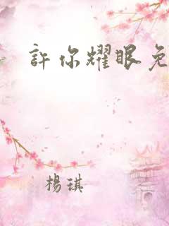 许你耀眼免费看