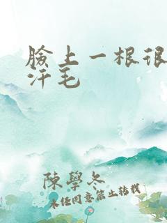 脸上一根很长的汗毛