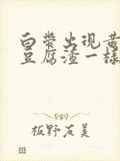 白带出现黄绿色豆腐渣一样