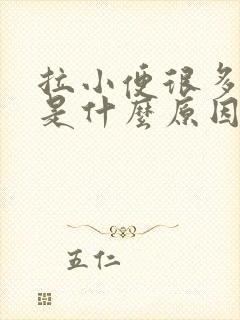 拉小便很多泡泡是什么原因