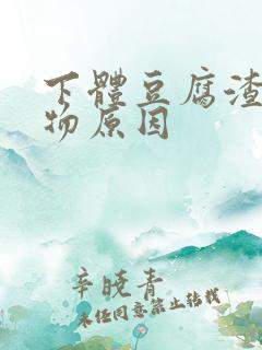 下体豆腐渣分泌物原因