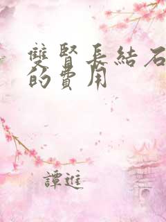 双肾长结石治疗的费用