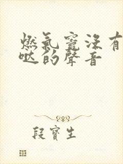 燃气灶没有哒哒哒的声音