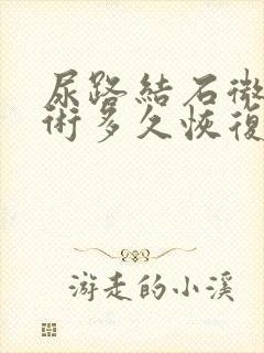 尿路结石微创手术多久恢复