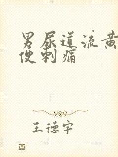 男尿道流黄脓小便刺痛