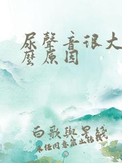 尿声音很大是什么原因