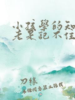 小孩学的知识点老是记不住怎么办