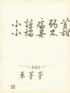 小说病弱首辅的小福妻又甜又飒