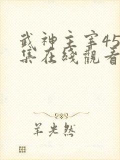 武神主宰450集在线观看免费