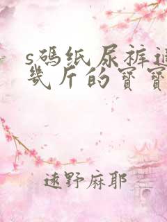 s码纸尿裤适合几斤的宝宝