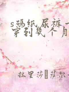 s码纸尿裤一般穿到几个月