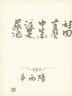 尿液中有好多泡泡是怎么回事