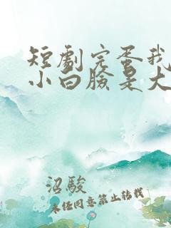 短剧完蛋我养的小白脸是大佬播放