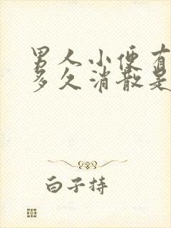 男人小便有泡沫多久消散是正常