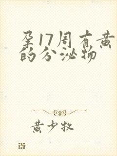 孕17周有黄黄的分泌物