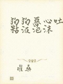 狗狗恶心吐白色粘液泡沫