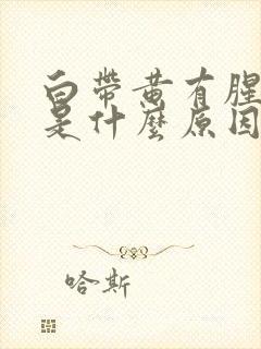 白带黄有腥臭味是什么原因引起的