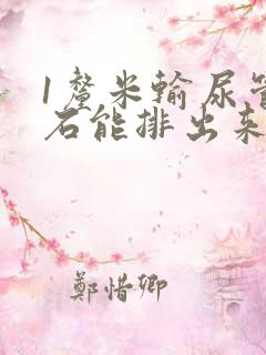 1厘米输尿管结石能排出来吗