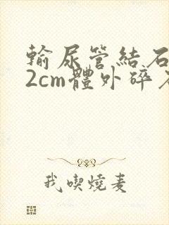 输尿管结石1.2cm体外碎石得多少钱