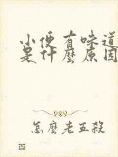 小便有味道难闻是什么原因女