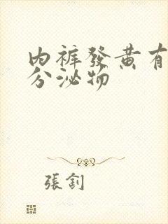 内裤发黄有水样分泌物