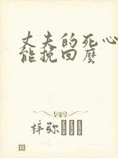 丈夫的死心了还能挽回么