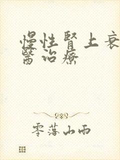 慢性肾上衰竭西医治疗