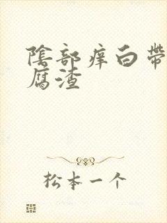 阴部痒白带呈豆腐渣