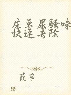 床单尿骚味怎么快速去除