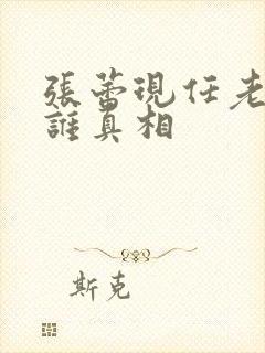 张蕾现任老公是谁真相