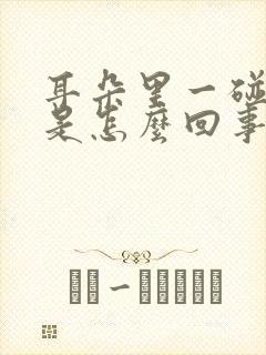 耳朵里一碰就疼是怎么回事