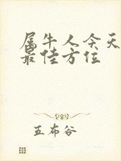 属牛人今天打牌最佳方位