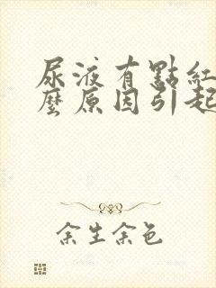 尿液有点红是什么原因引起的