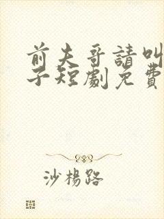 前夫哥请叫我嫂子短剧免费观看