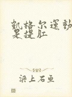 凯格尔运动是不是提肛