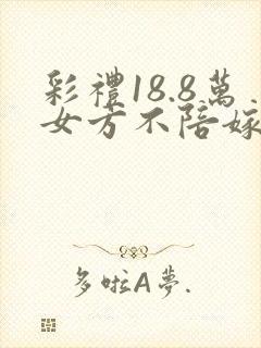 彩礼18.8万女方不陪嫁