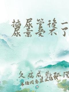 插尿管后一直有尿意受不了怎么办