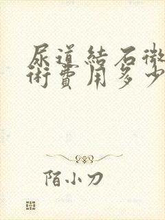 尿道结石微创手术费用多少