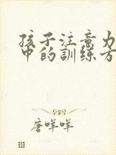 孩子注意力不集中的训练方法有哪些啊