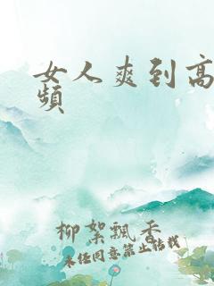 女人爽到高潮视频