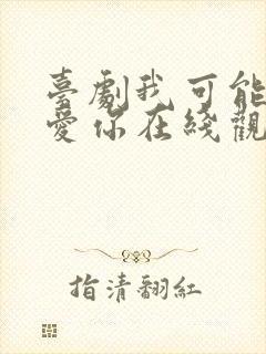 台剧我可能不会爱你在线观看