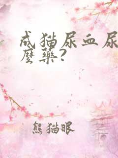 成猫尿血尿吃什么药?