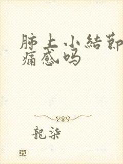 肺上小结节会有痛感吗