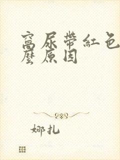 窝尿带红色是什么原因