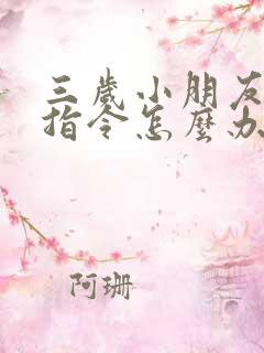 三岁小朋友不听指令怎么办