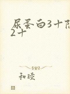 尿蛋白3十隐血2十