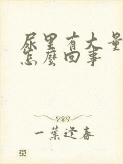 尿里有大量泡沫怎么回事