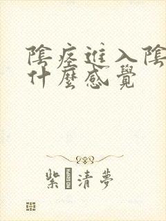 阴痉进入阴道是什么感觉