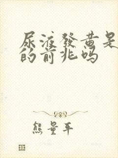 尿液发黄是怀孕的前兆吗