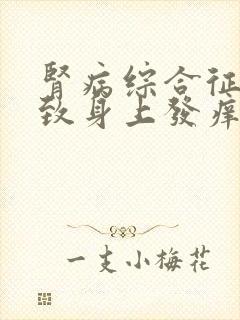 肾病综合征会导致身上发痒吗?